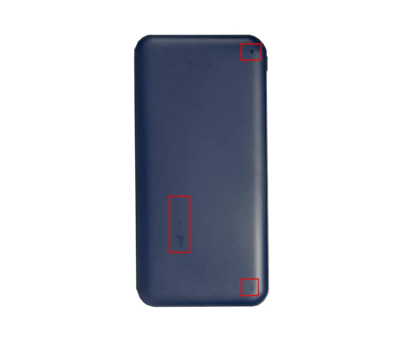Внешний аккумулятор (powerbank) «Amper», 10 000 mAH, 5V 2.0 A, темно-синий