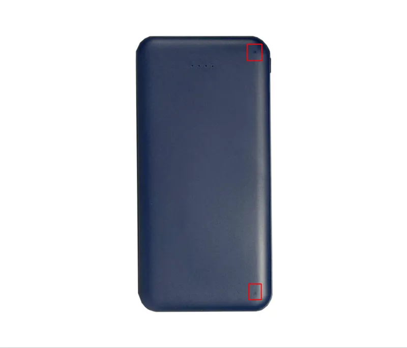 Внешний аккумулятор (powerbank) «Amper», 10 000 mAH, 5V 2.0 A, темно-синий