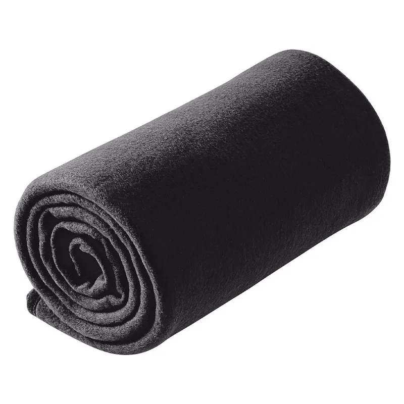 Плед дорожный флисовый Comfort Travel Blanket Warm, темно-серый, размер 152*127 см
