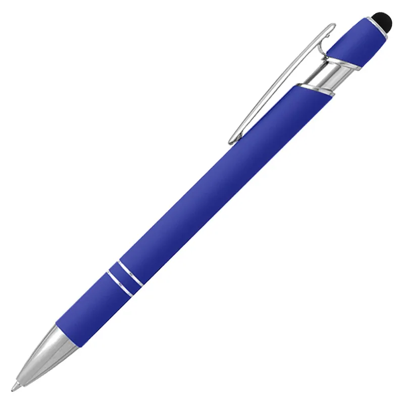 Ручка шариковая, Star Soft Touch Shiny Silver Requis, синяя
