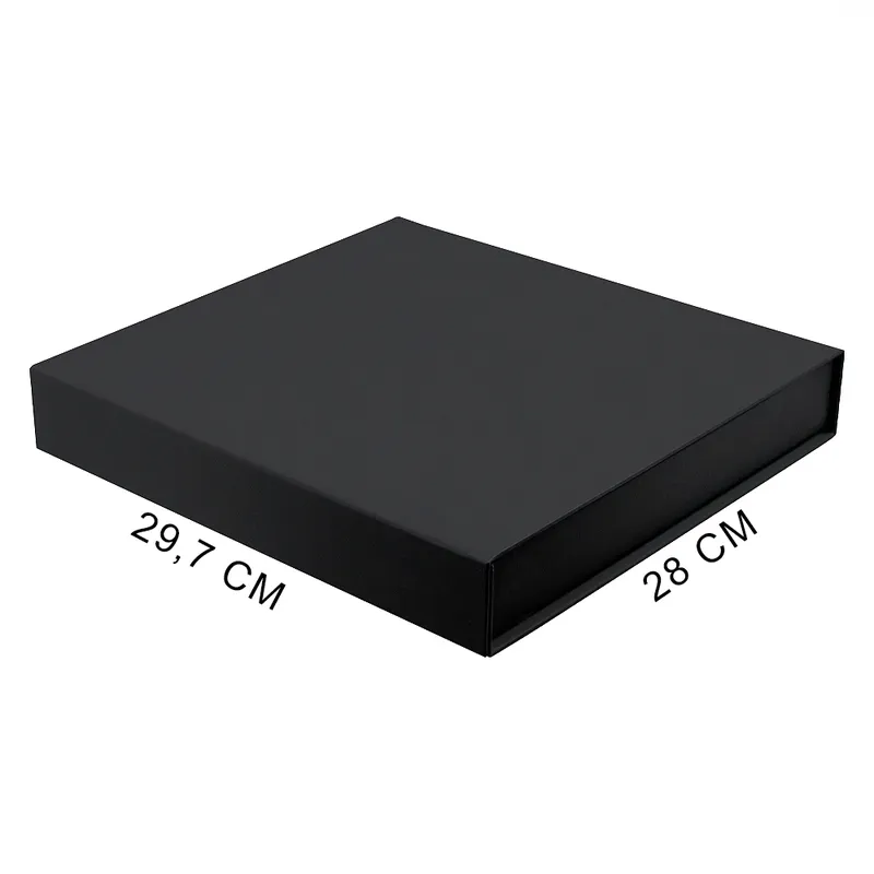 Подарочная коробка, размер 29,7*28,0*4,5 см, Solution Prestige Magnum Fabrique с магнитным клапаном без ложемента, черная