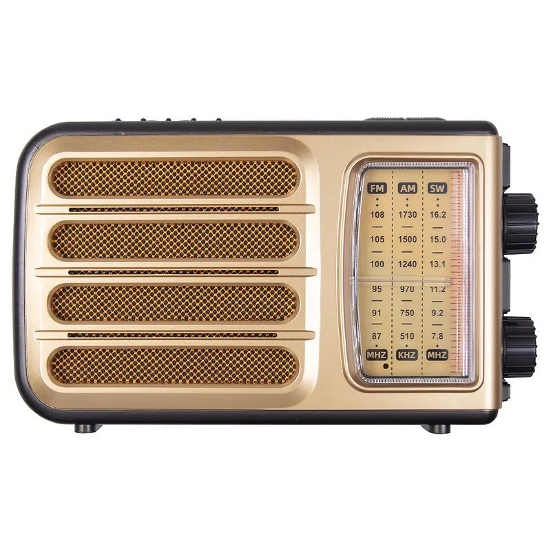 Ретро радио Heritage Melody, Bluetooth, AM/FM/SW, LED-подсветкой, USB, TF и MP3-плеером, цвет светло-коричневый