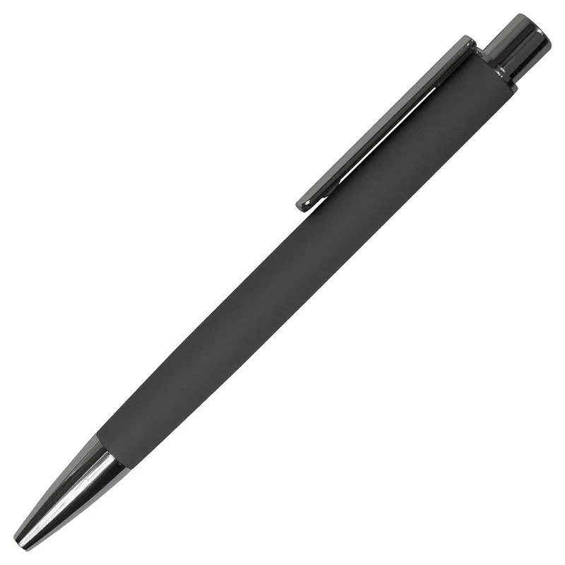 Ручка шариковая, Lotte Soft Touch Gun Metall Requis, черная