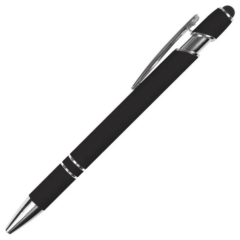 Ручка шариковая, Star Soft Touch Shiny Silver Requis, черная