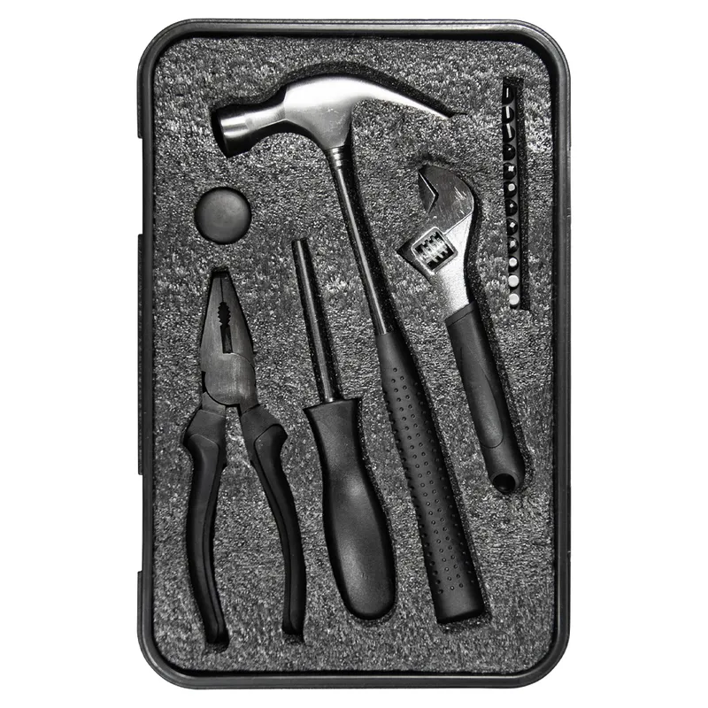 Набор инструментов Tools Baltimore черный 6 в 1 в пластиковом футляре