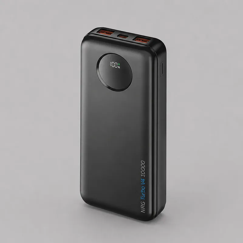 Внешний АКБ NRG Turbo V4 10000 мА-ч, дисплей