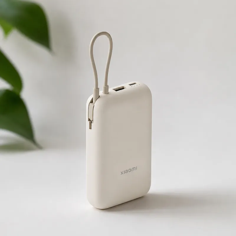 Внешний аккумулятор со встроенным кабелем Xiaomi Power Bank (Integrated Cable), 10000 мАч