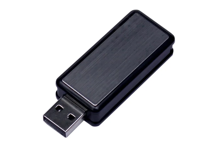 USB 3.0- флешка промо прямоугольной формы, выдвижной механизм