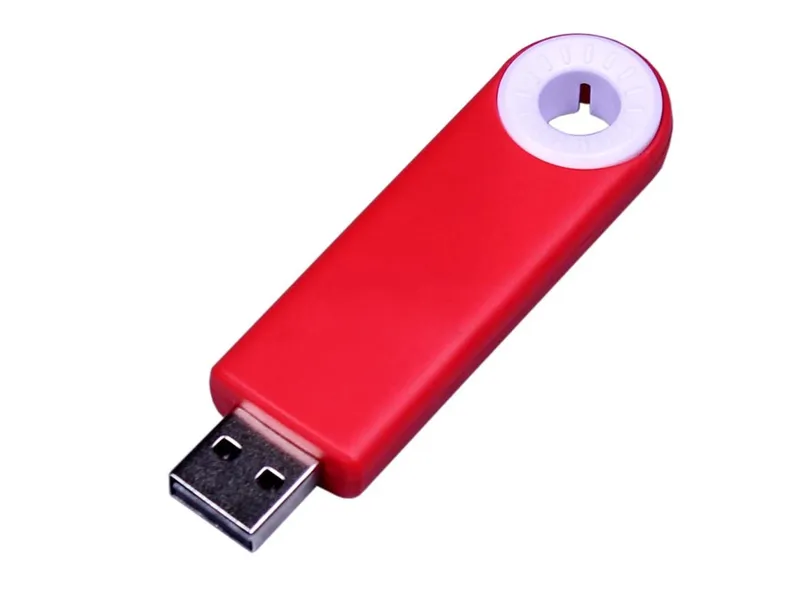 USB 2.0- флешка промо прямоугольной формы, выдвижной механизм