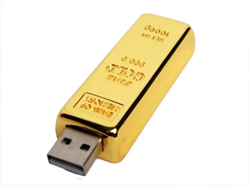 USB 3.0- флешка в виде слитка золота