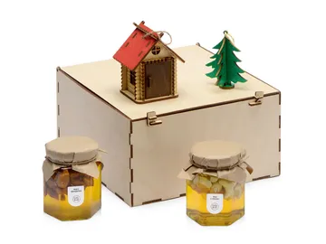 Подарочный набор «Decoration Deluxe» с двумя видами меда