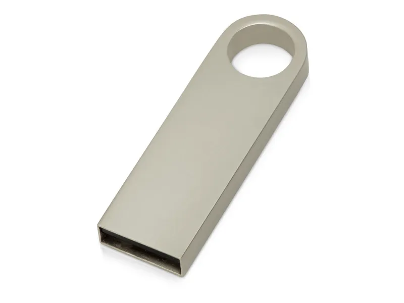 USB 2.0- флешка с мини чипом, компактный дизайн с круглым отверстием