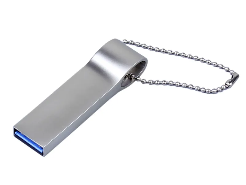 USB 2.0-флешка с мини чипом и боковым отверстием для цепочки