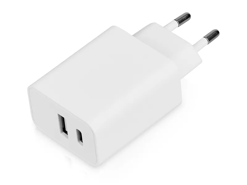 Сетевое зарядное устройство c выходами USB-A и USB-C «Recharger», 10 Вт