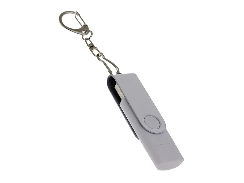 USB 3.0- флешка с поворотным механизмом и дополнительным разъемом Type-C