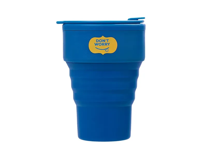 Силиконовый складной стакан «GoCup» с тампопечатью
