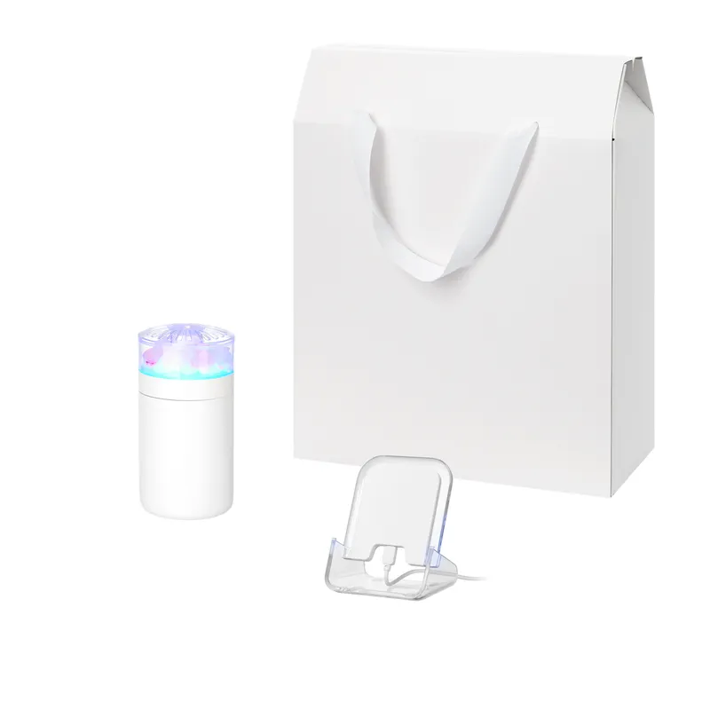 Подарочный набор Кристалл, Глосс НЕО (Crystal, Gloss NEO), белый (увлажнитель воздуха, зарядное устройство)