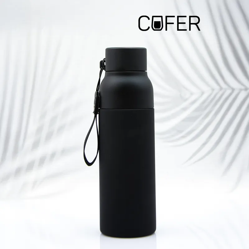 Термобутылка Button Black (черный)