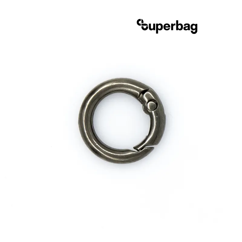 Карабин-кольцо Ring для обвеса, d=3,2см (чёрный никель)